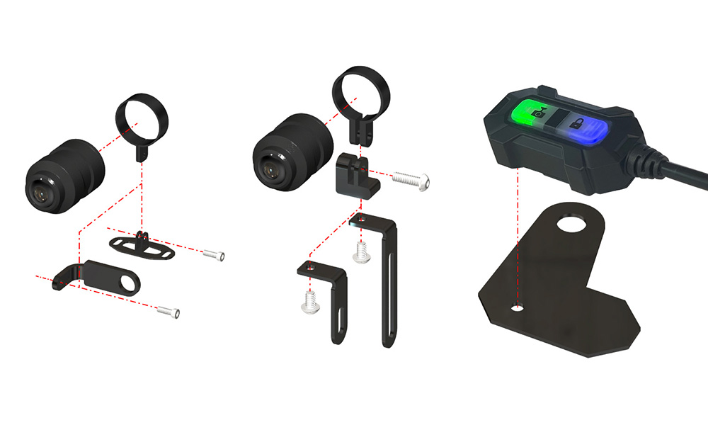 二輪車専用2カメラドライブレコーダー『MOTOR DVR-X9』 - 画像 (2)